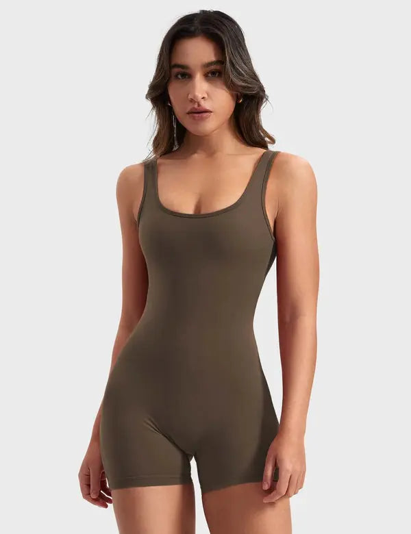 Backless Workout Jumpsuit