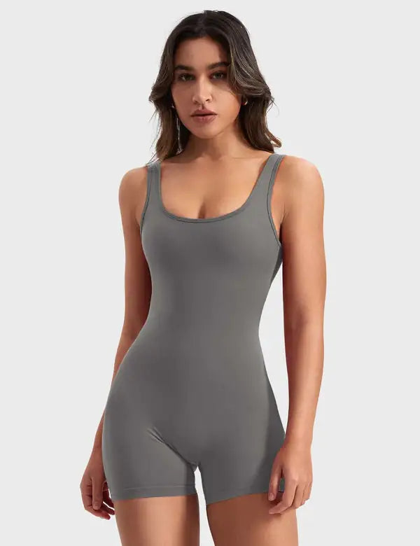 Backless Workout Jumpsuit